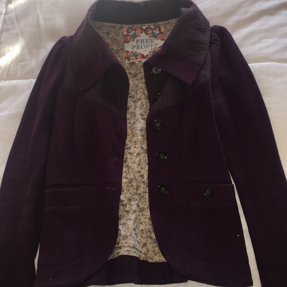 Free People cotton blazer